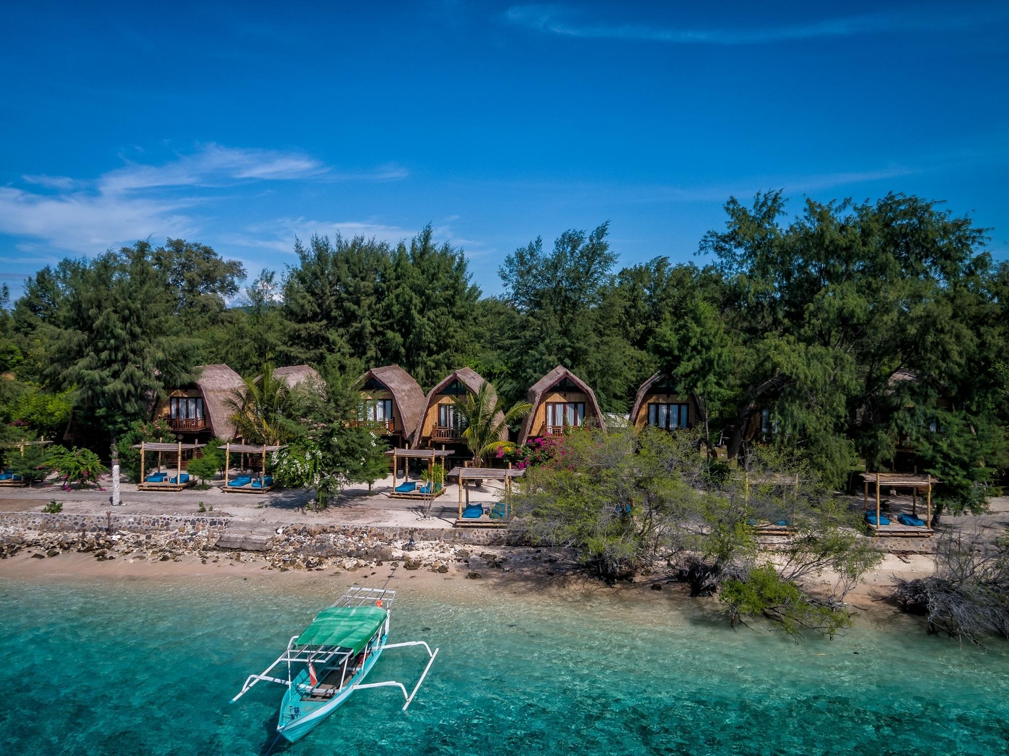 Karma Reef Hotel Gili Trawangan Buitenkant foto